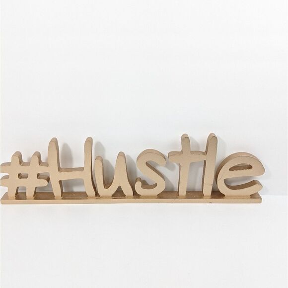 Hashtag Hustle office Desk Sign girl boss - Picture 1 of 3